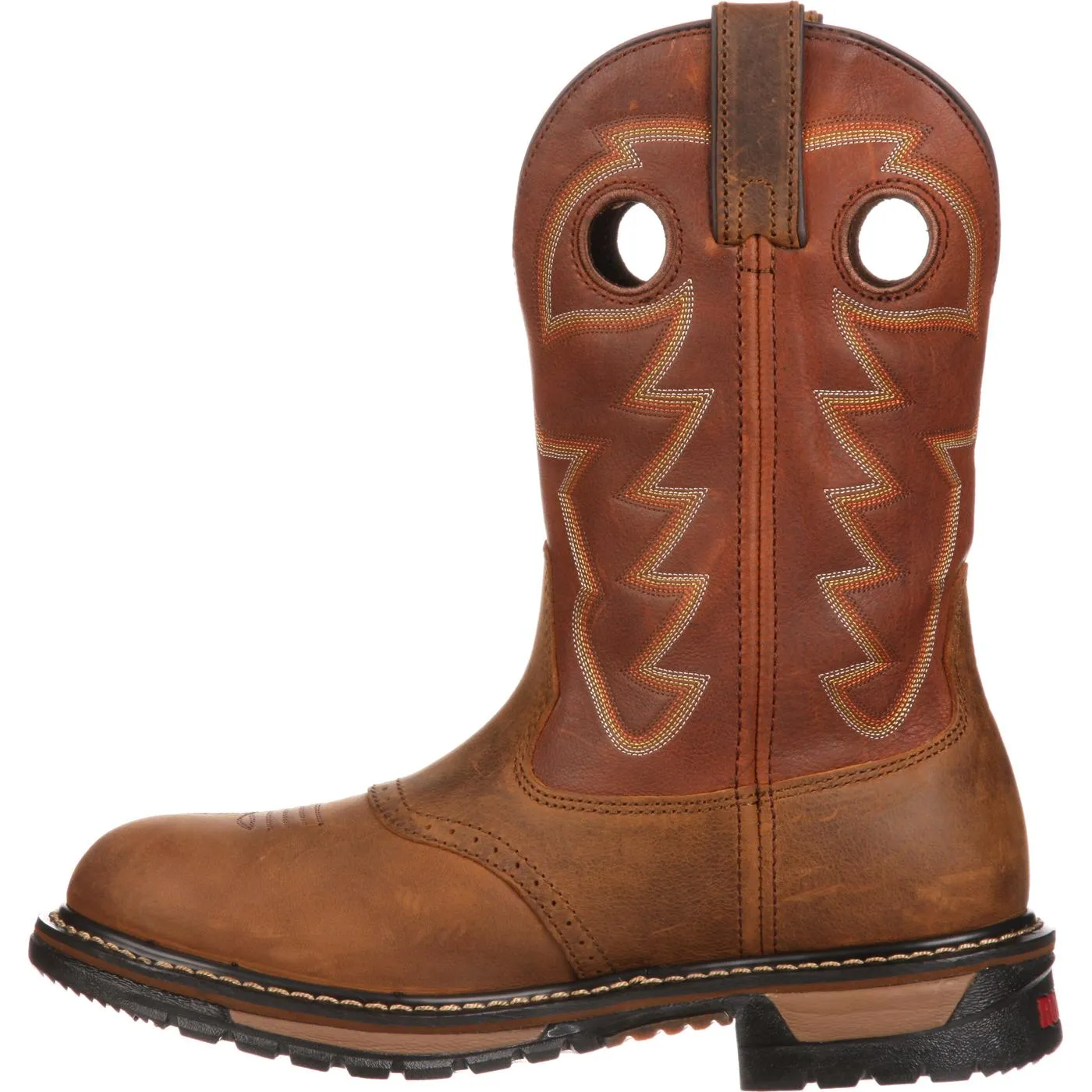 Rocky Original Ride Branson Saddle Roper Waterproof Western Boot