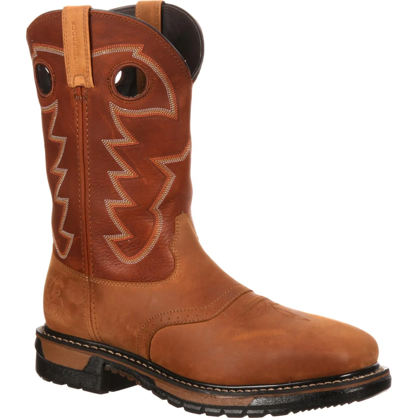 Rocky Original Ride Steel Toe Waterproof Western Boot