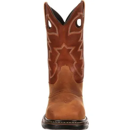 Rocky Original Ride Steel Toe Waterproof Western Boot