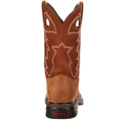 Rocky Original Ride Steel Toe Waterproof Western Boot