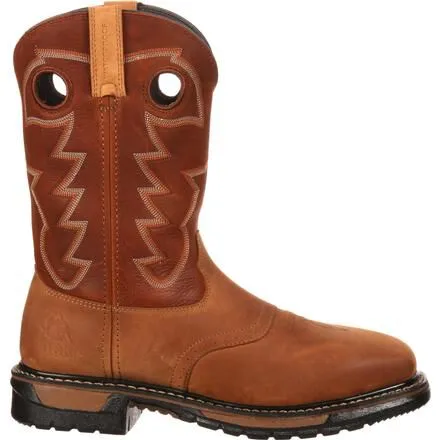 Rocky Original Ride Steel Toe Waterproof Western Boot