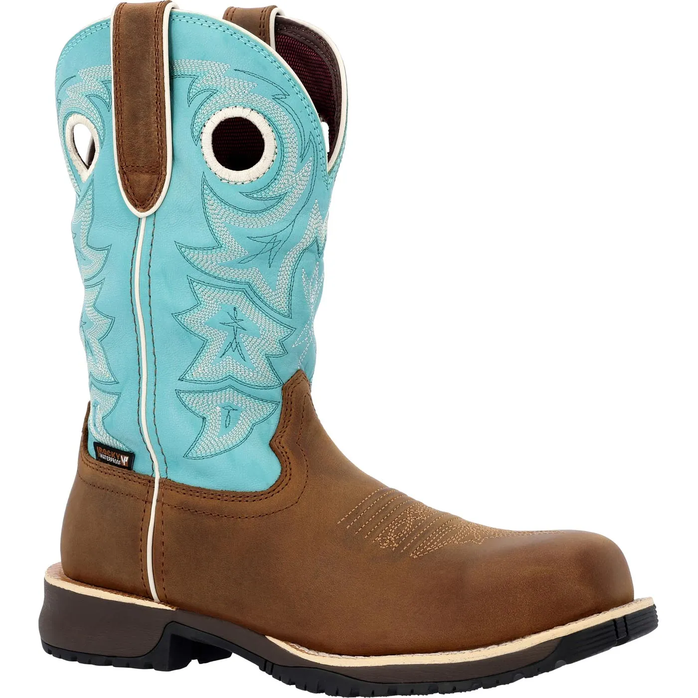 Rocky Rosemary Women’s Waterproof Composite Toe Western Boot