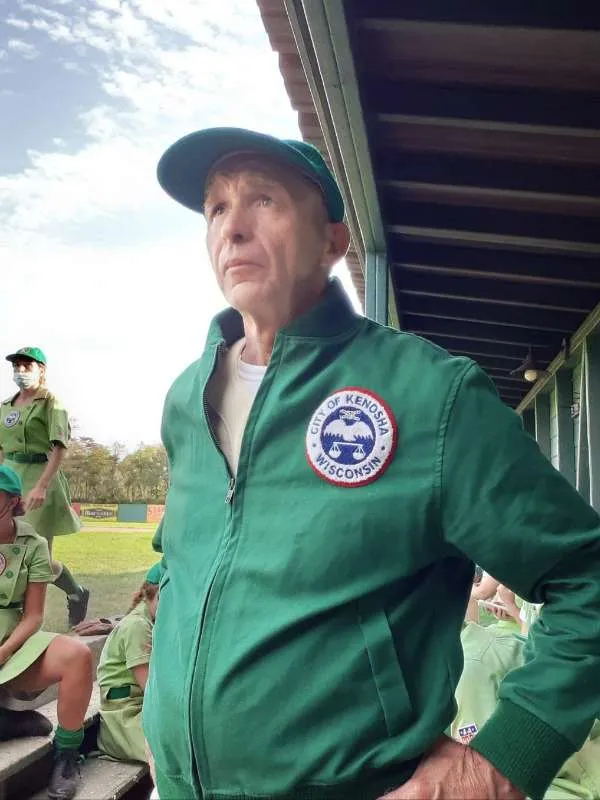 Roger Petan A League of Their Own Green Cotton Jacket