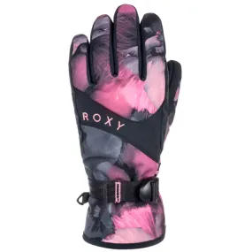 Roxy Jetty Ski/Snowboard Gloves - True Black Pansy Pansy