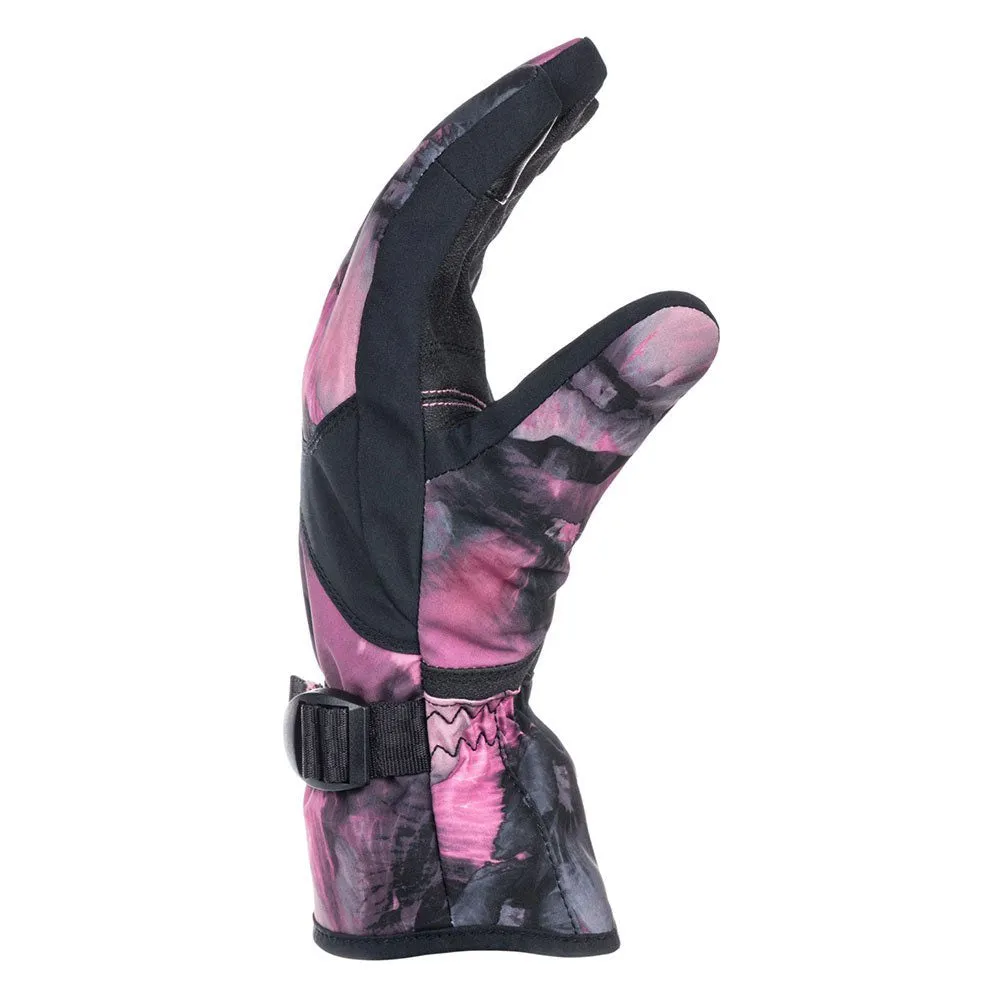 Roxy Jetty Ski/Snowboard Gloves - True Black Pansy Pansy