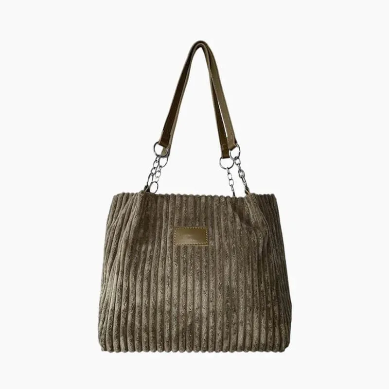 Sac Tote Velours Spacieux pour Femme