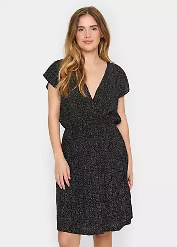 Saint Tropez Edua V-Neck Short Sleeve Wrap Dress | Kaleidoscope