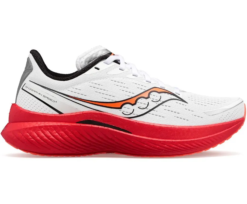 Saucony Endorphin Speed 3 (White/Black/Vizired) - Women's