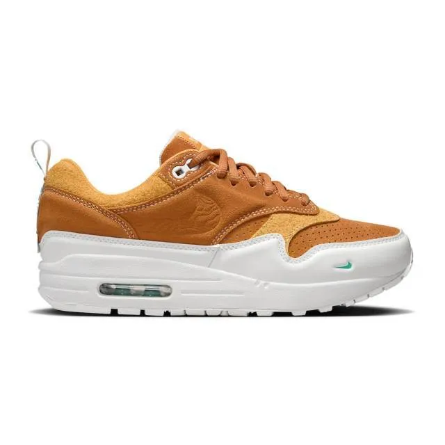 Serena williams design crew x nike women's air max 1 (monarch/ summit white/ sundial/ clear jade) si