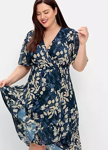 Sheego Tropical Print Wrap Dress | Grattan