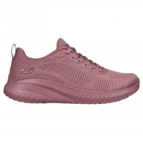 Skechers Bob Squad Chaos Face Off | Raspberry | Womens Lace-Up Trainers