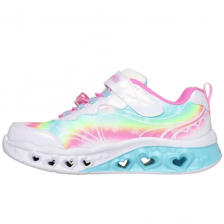 Skechers Flutter Heart Lights Groovy Swirl Girls Trainers