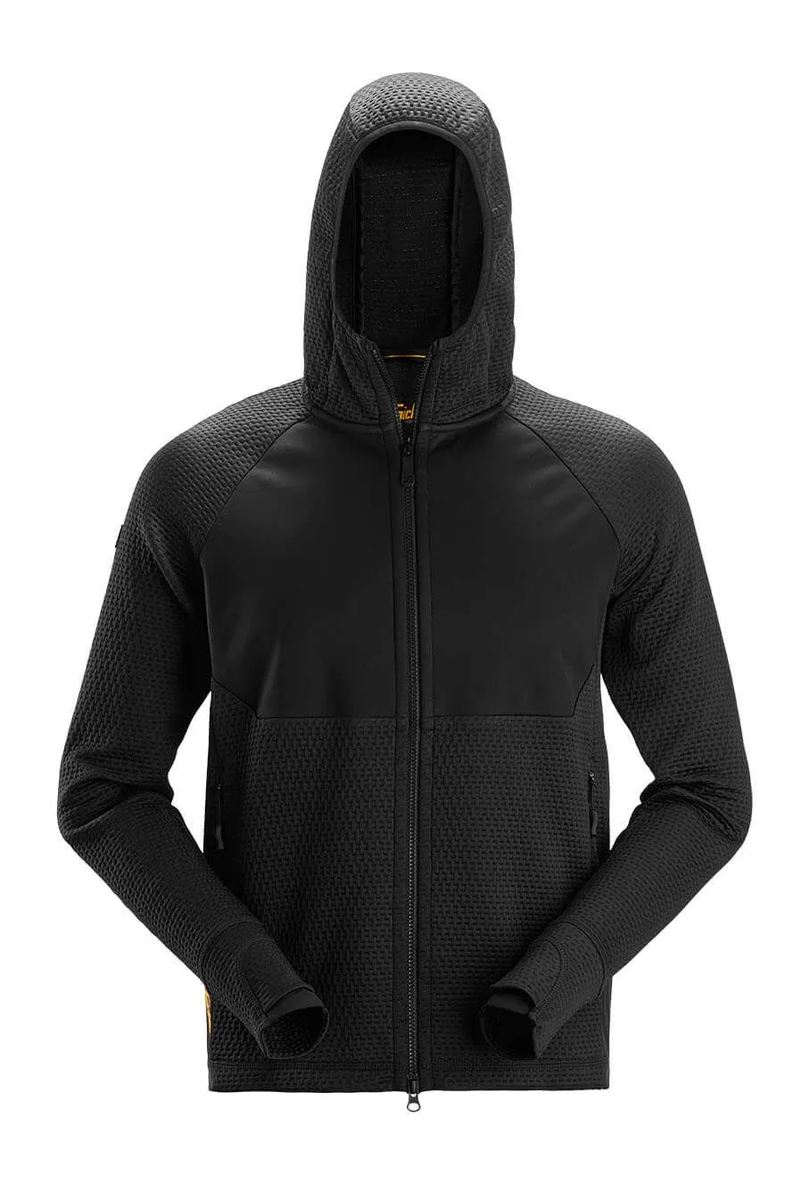 Snickers Midlayer Hoodie with Zipper 8405 - Black