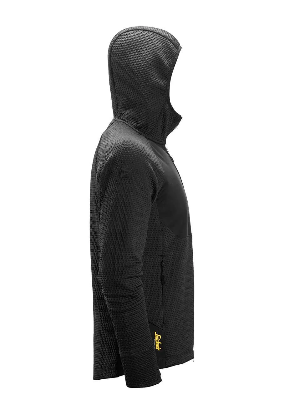 Snickers Midlayer Hoodie with Zipper 8405 - Black