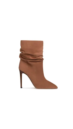 Stiletto Slouchy Ankle Boot - Brown