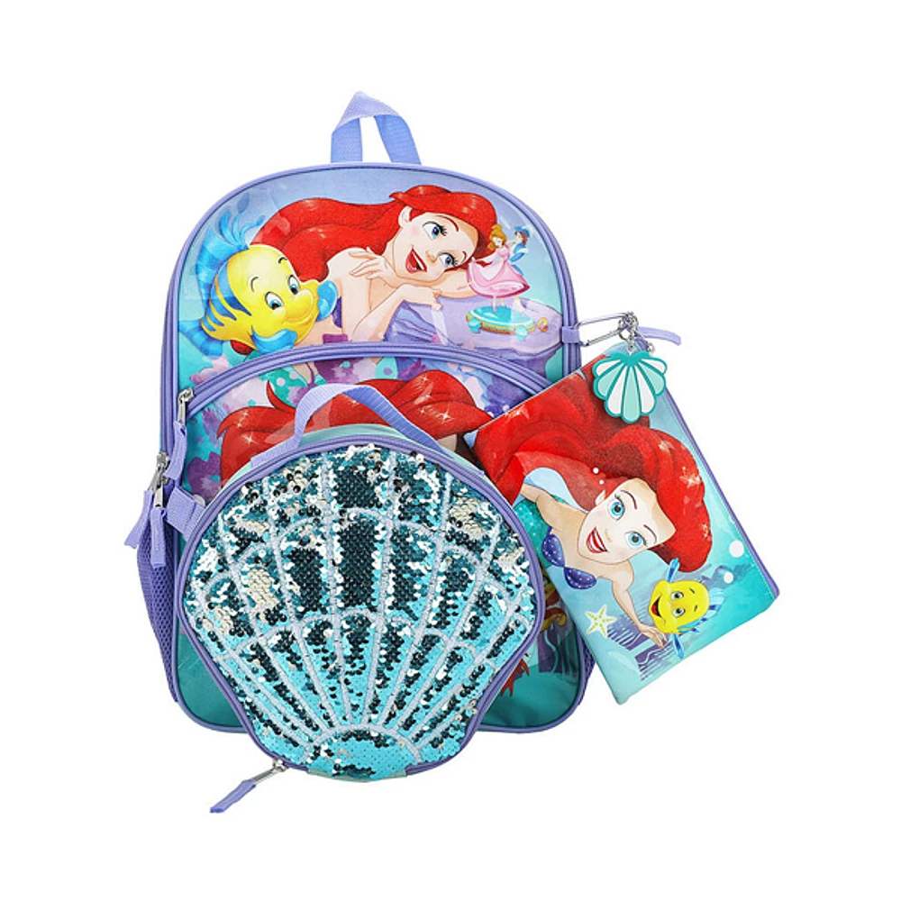 The Little Mermaid Ariel Backpack Set - Multicolor