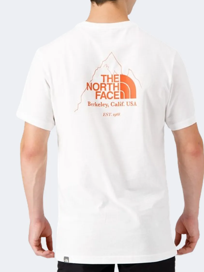 The North Face Biner Graphic 4 Men Lifestyle T-Shirt White/Orange