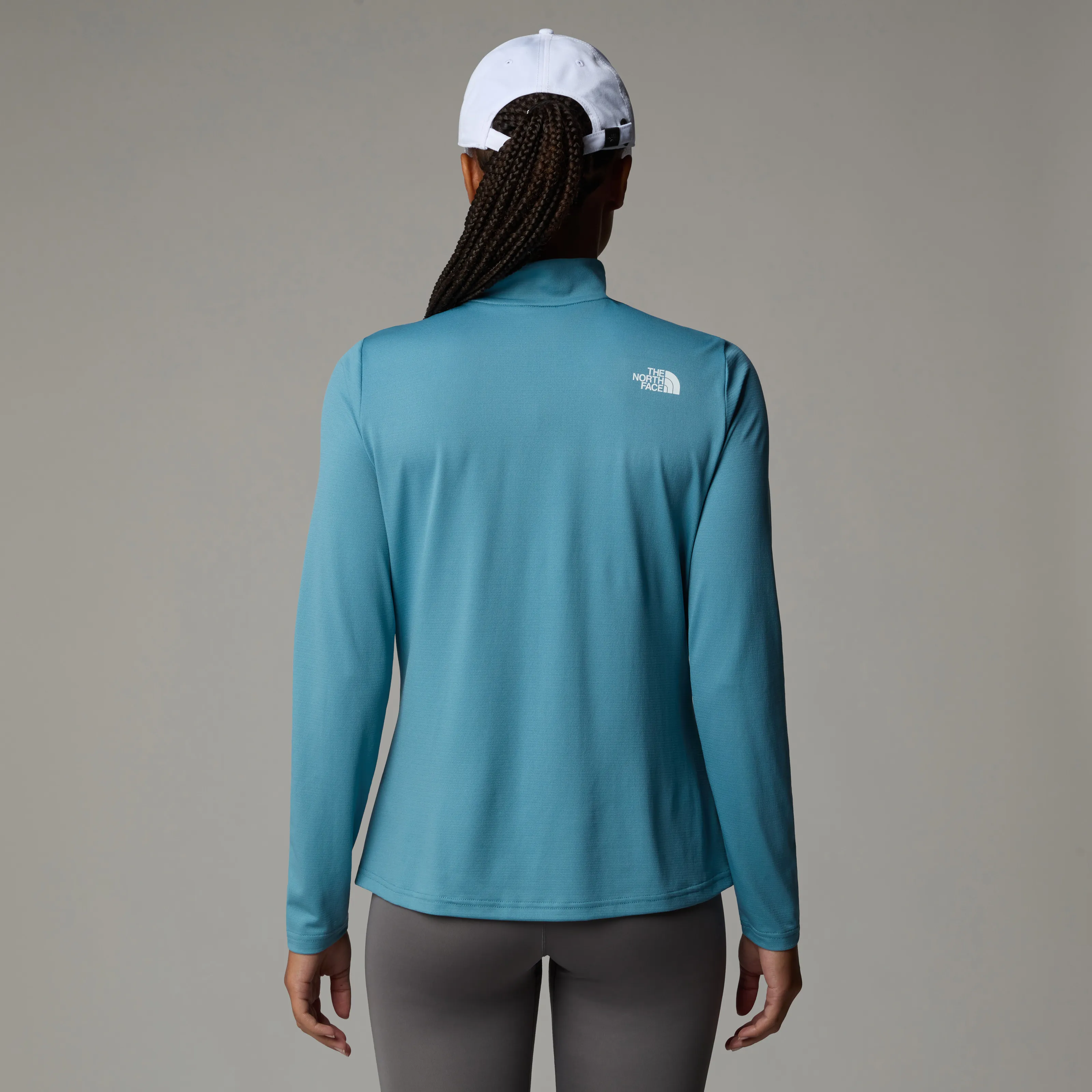 The North Face Women's Flex 1/4 Zip Graphic 1 Algae Blue | Buy The North Face Women's Flex 1/4 Zip Graphic 1 Algae Blu