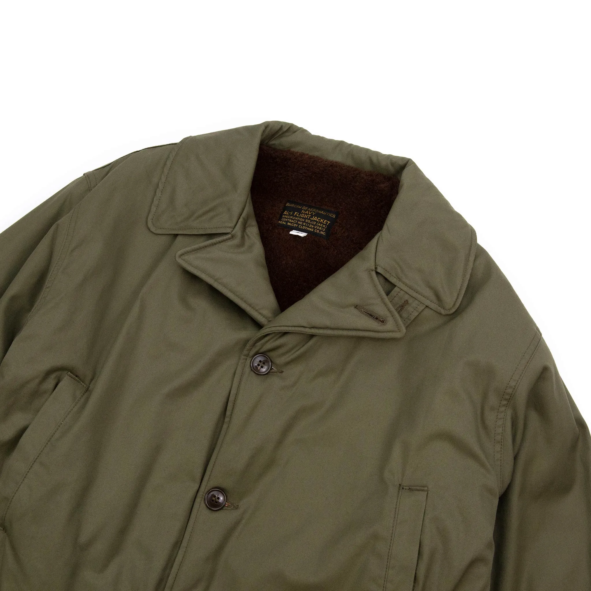 The Real McCoy's MJ14111 AL-1 55J13 Jacket Olive