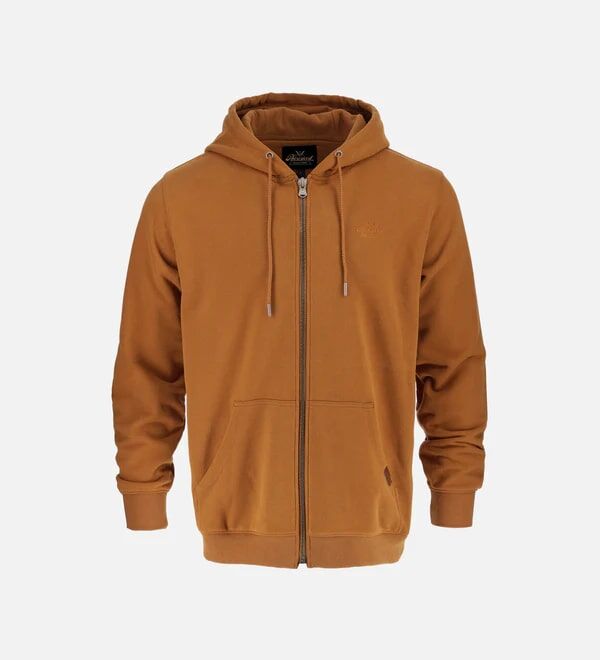 Thorogood Men's Heavyweight Full Zip Hoodie in Golden Brown