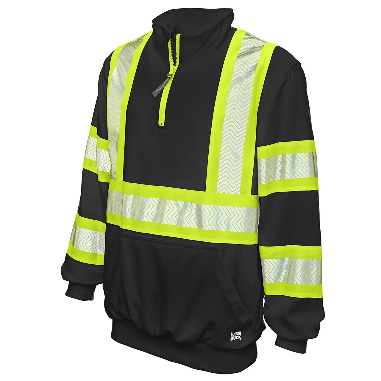 Tough Duck Class 1 X-Back Enhanced Visibility Black Pullover SJ19