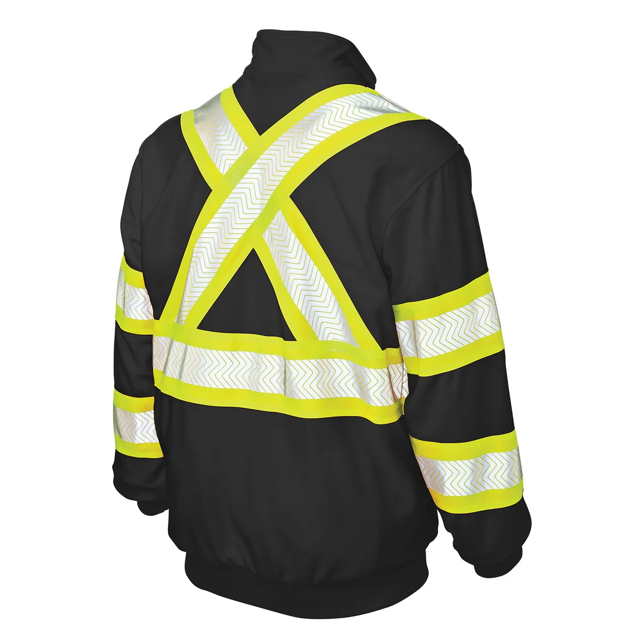 Tough Duck Class 1 X-Back Enhanced Visibility Black Pullover SJ19