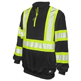 Tough Duck Class 1 X-Back Enhanced Visibility Black Pullover SJ19