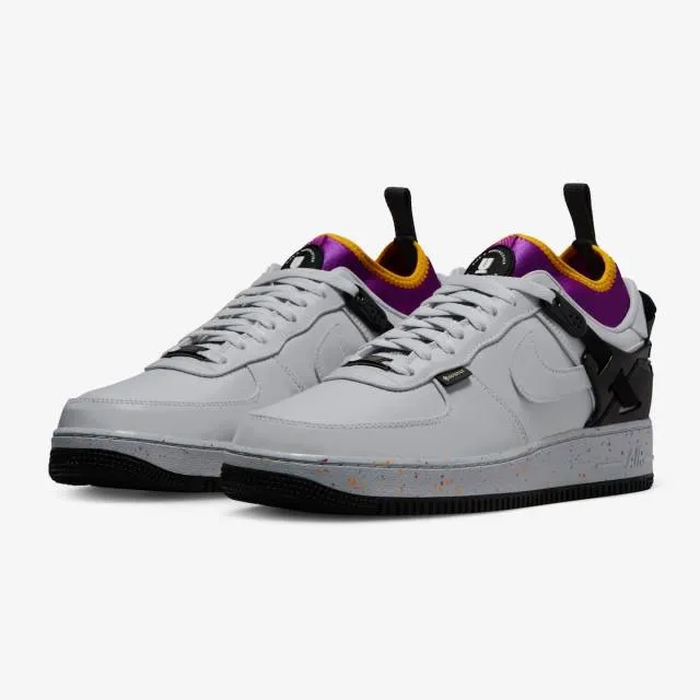 Undercover x nike air force 1 low sp gore-tex (grey fog/ black/ white/ grey fog) men us 8-13 dq7558-