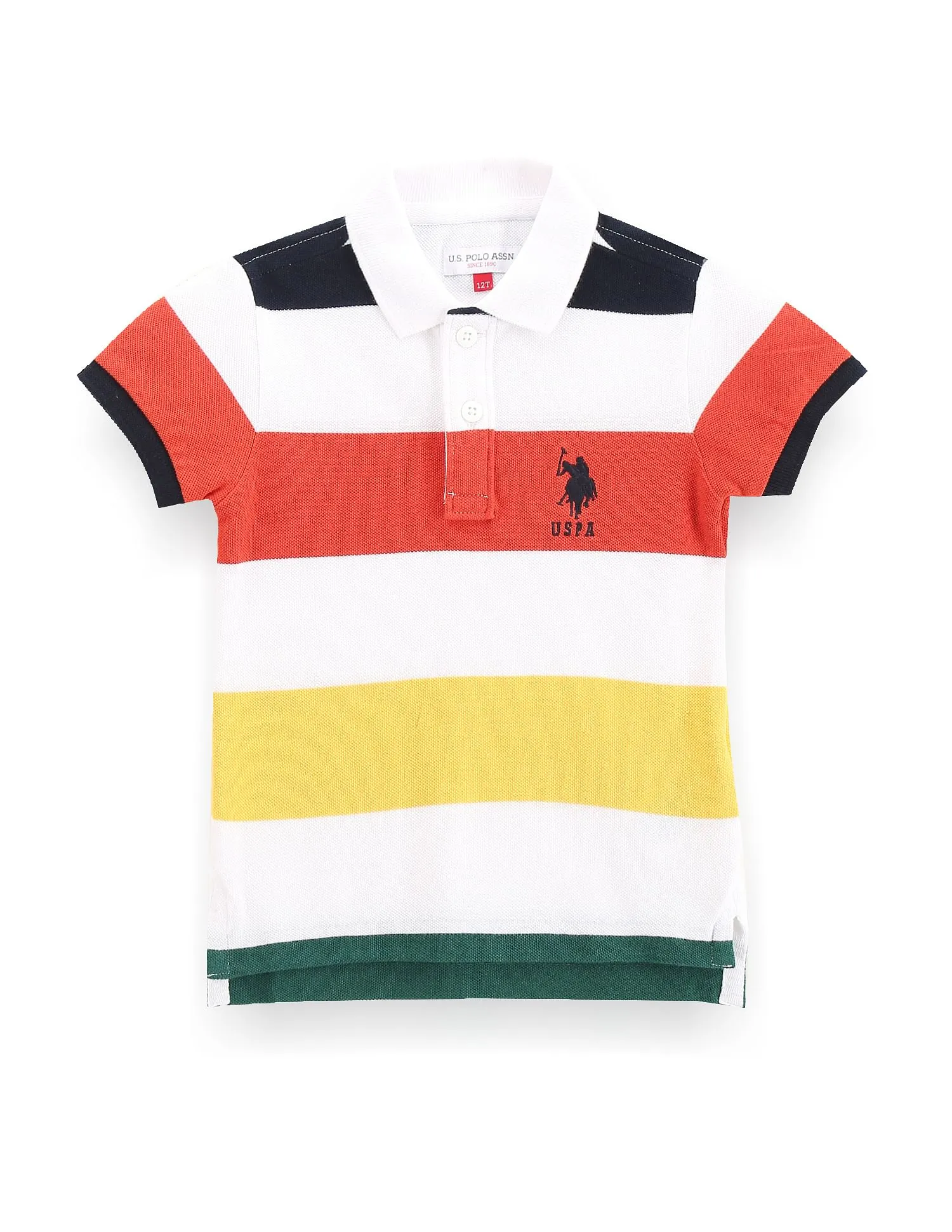 U.S. Polo Assn. Kids Boys Rugby Stripe Polo Shirt