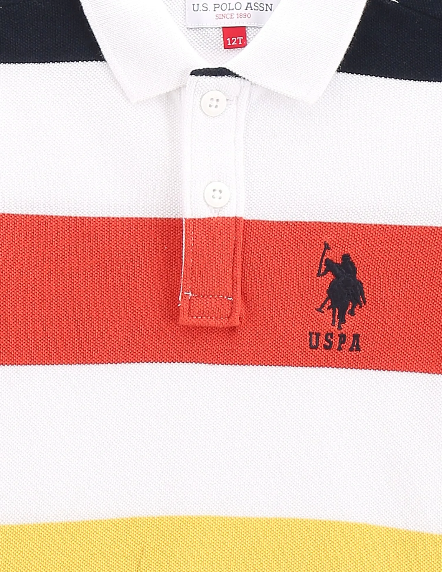 U.S. Polo Assn. Kids Boys Rugby Stripe Polo Shirt