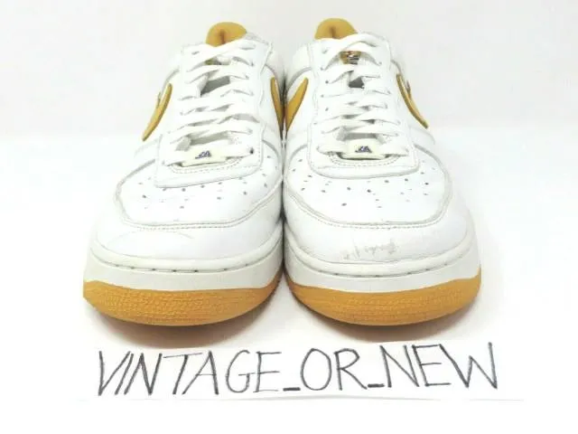 Vtg 2002 nike air force 1 low la los angeles lakers canyon gold 624040-173 sz 11