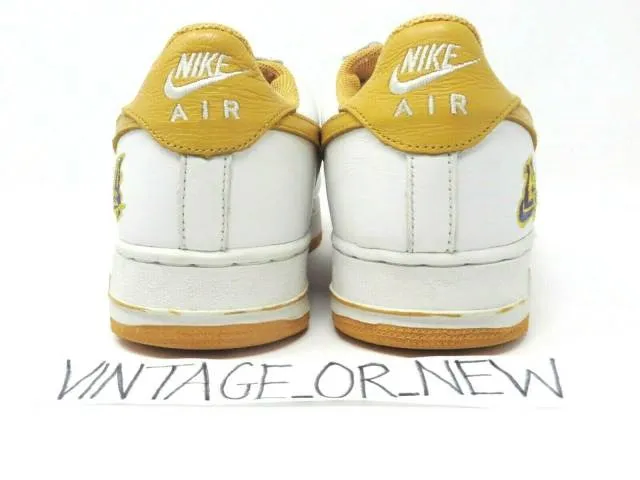 Vtg 2002 nike air force 1 low la los angeles lakers canyon gold 624040-173 sz 11