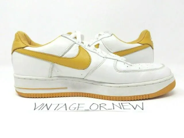 Vtg 2002 nike air force 1 low la los angeles lakers canyon gold 624040-173 sz 11