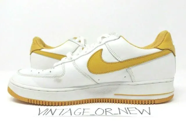 Vtg 2002 nike air force 1 low la los angeles lakers canyon gold 624040-173 sz 11