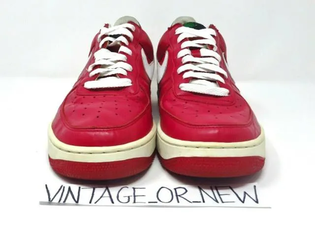 Vtg 2003 nike air force 1 low puerto rico 4 pr4 red 624040-641 sz 10.5