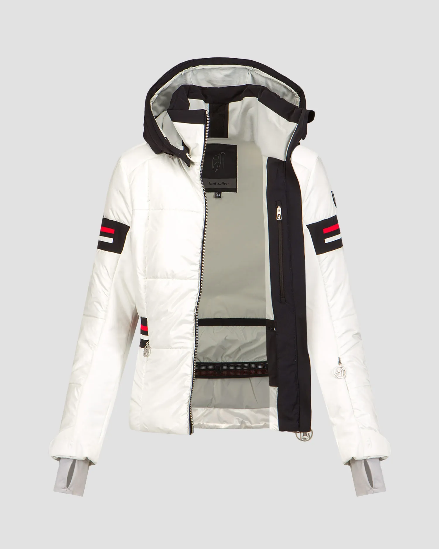 Women's white ski jacket Toni Sailer Nana 332112-201