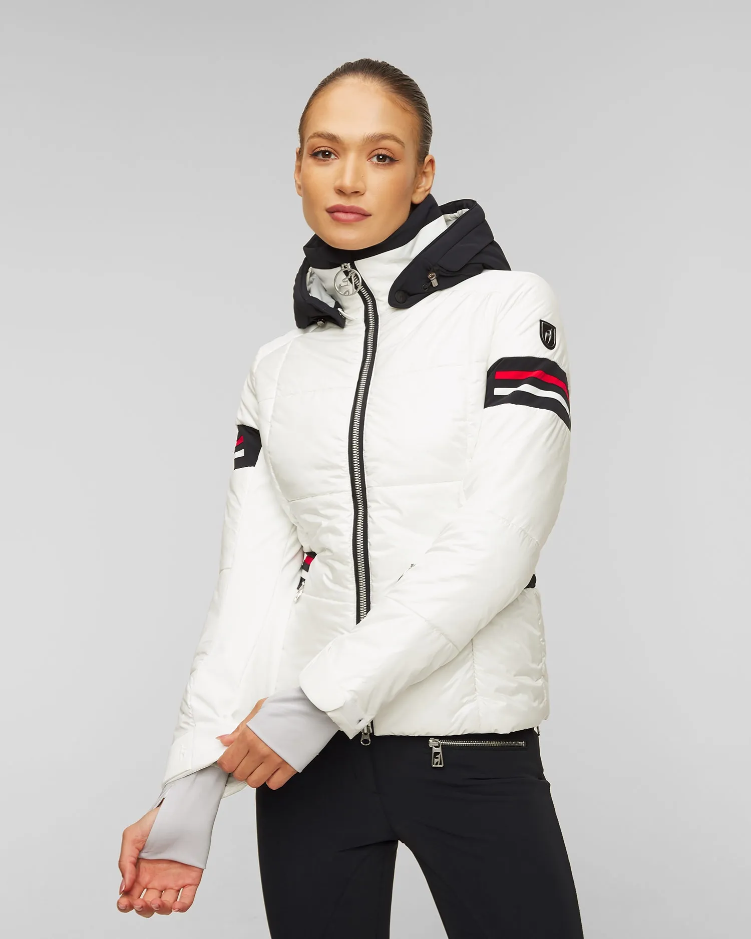 Women's white ski jacket Toni Sailer Nana 332112-201