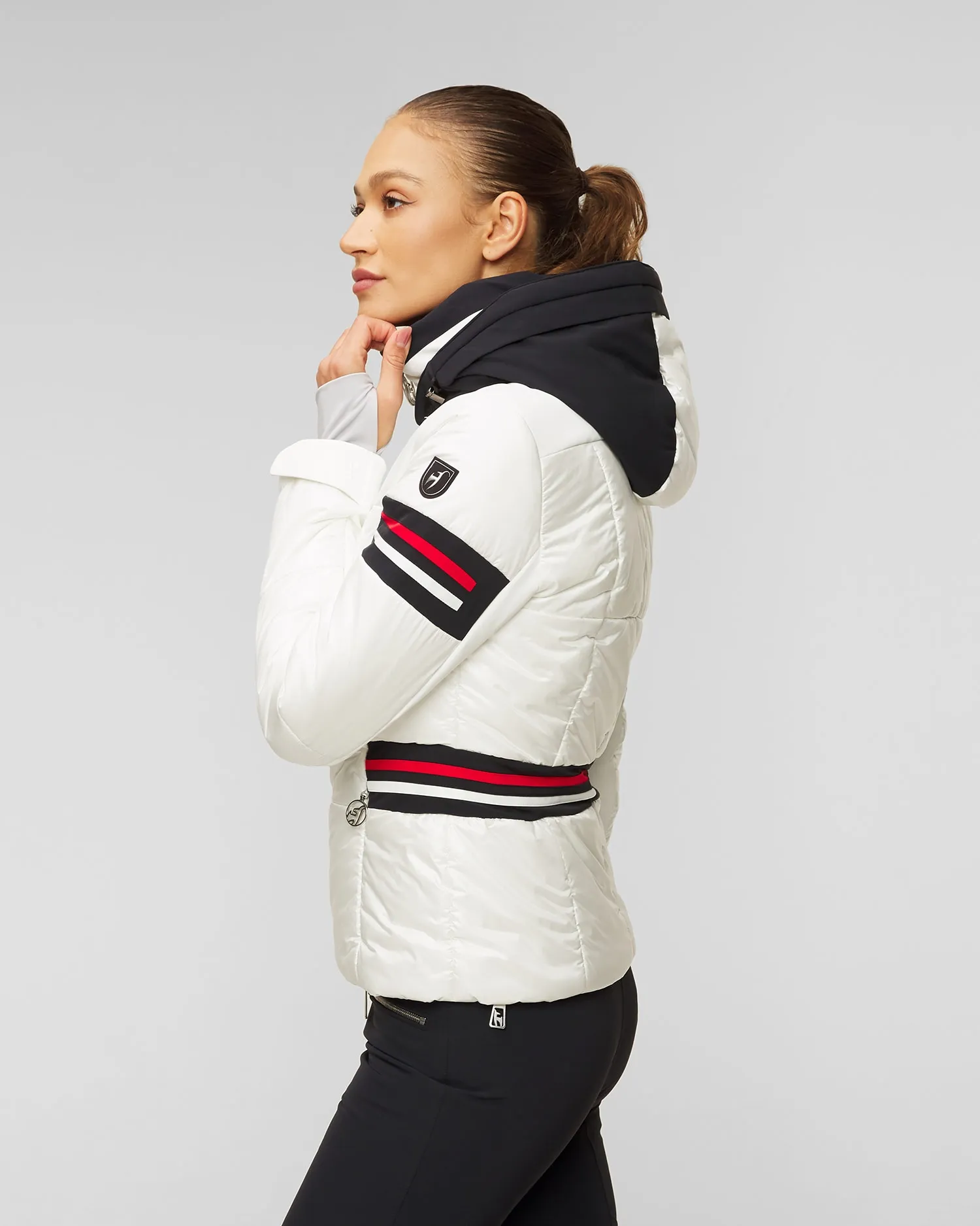 Women's white ski jacket Toni Sailer Nana 332112-201