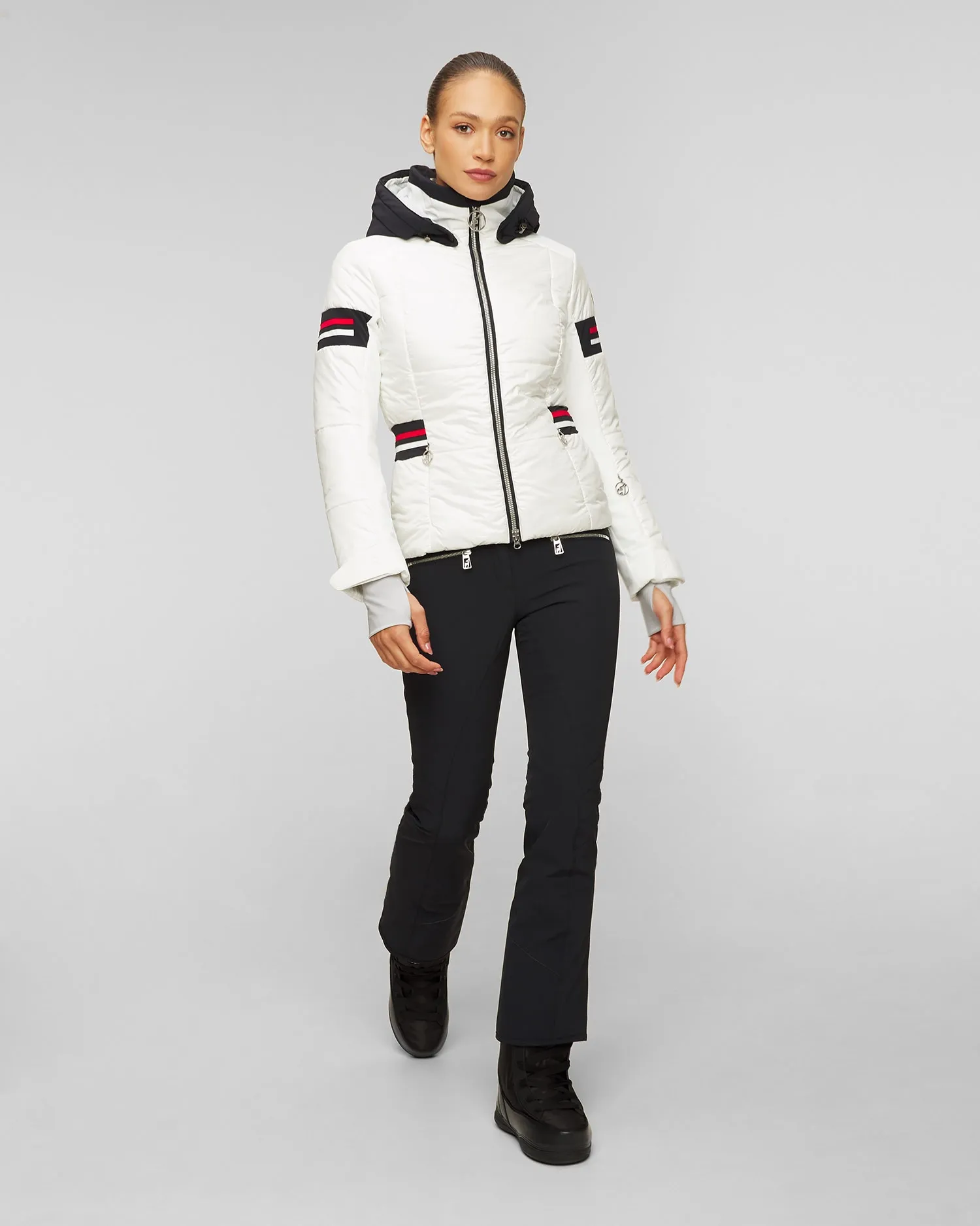 Women's white ski jacket Toni Sailer Nana 332112-201