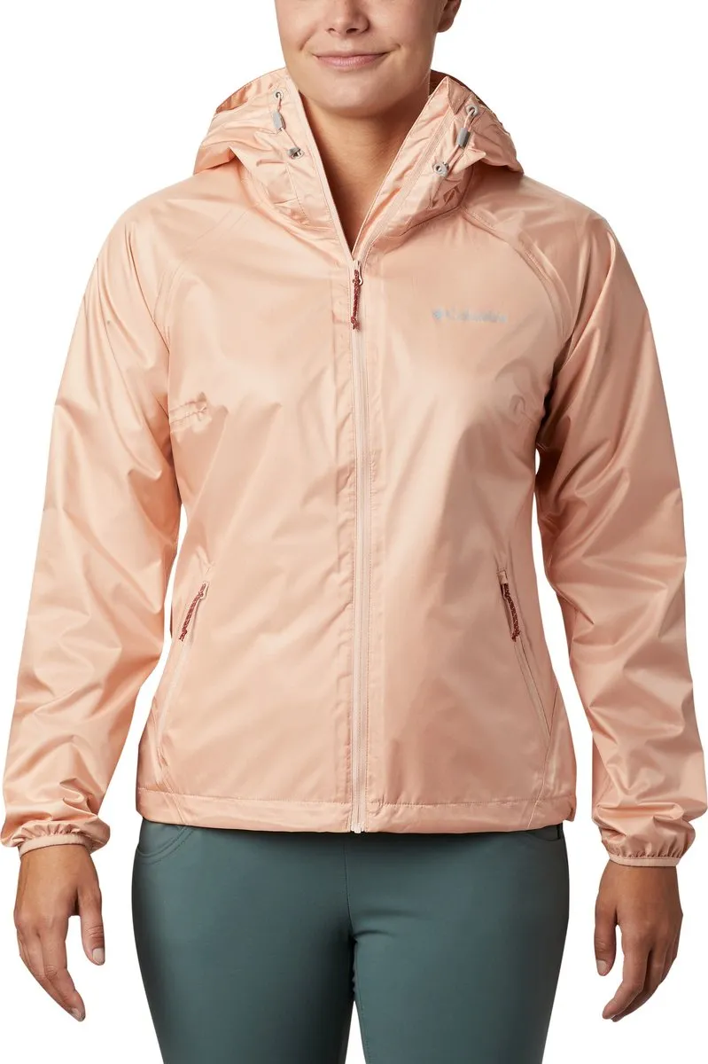 Women's | Columbia | RK1047-870 | Ulica Uninsulated Rain Jacket | Peach Cloud Sheen