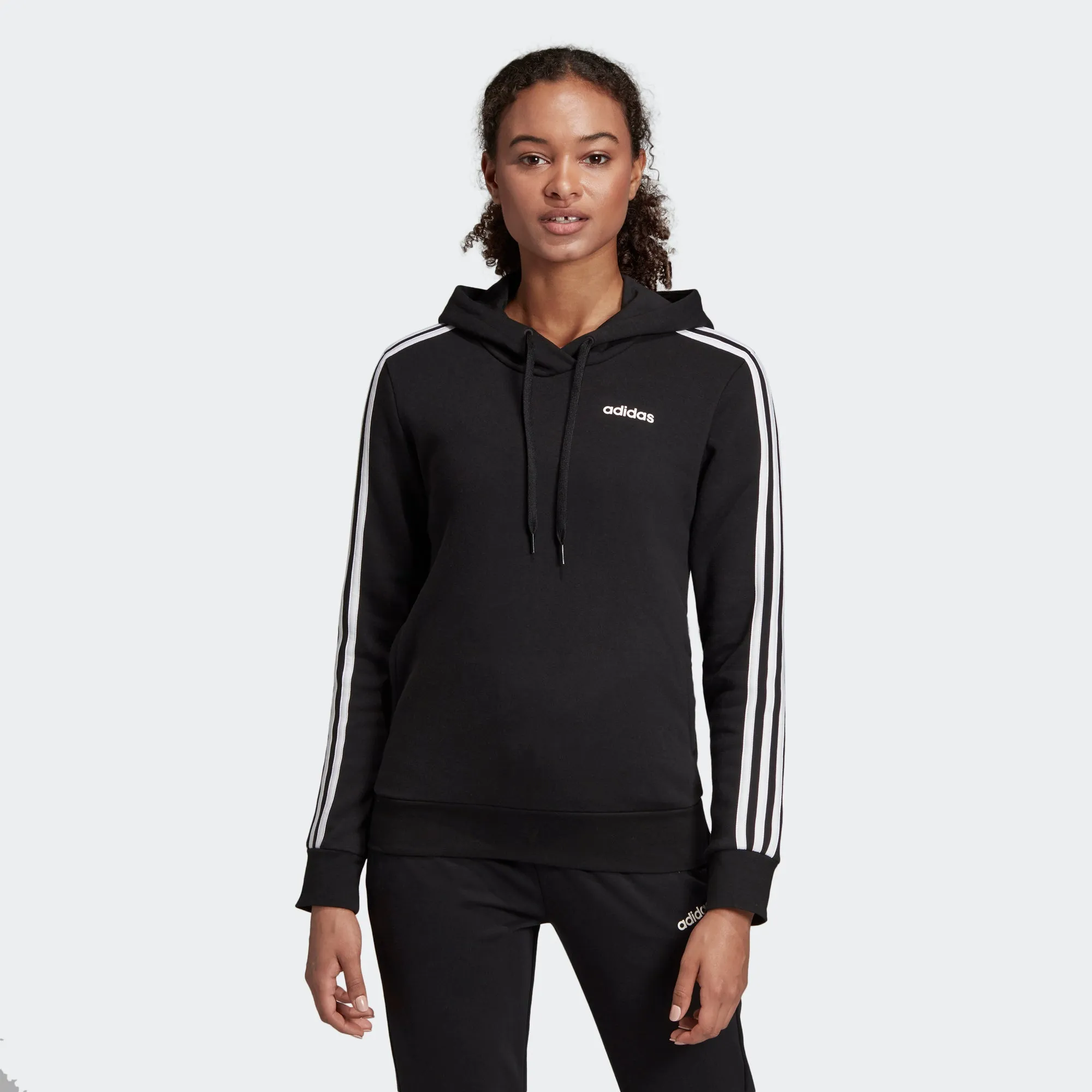 Women's adidas Essentials 3-Stripes Hoodie Black