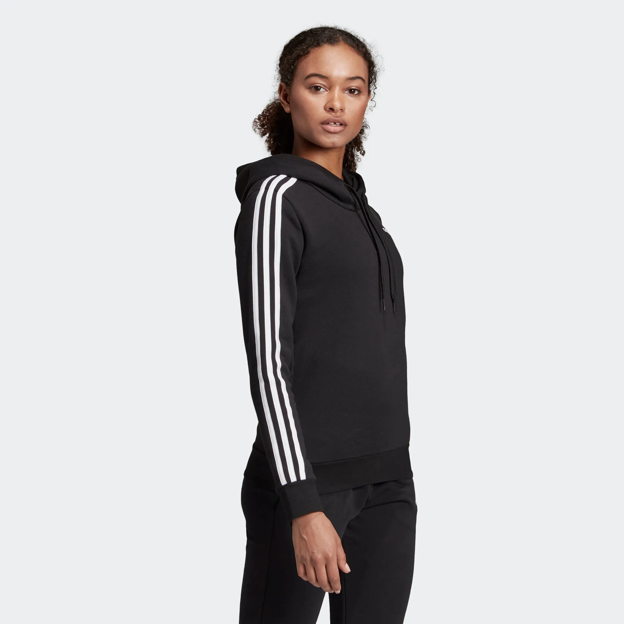 Women's adidas Essentials 3-Stripes Hoodie Black