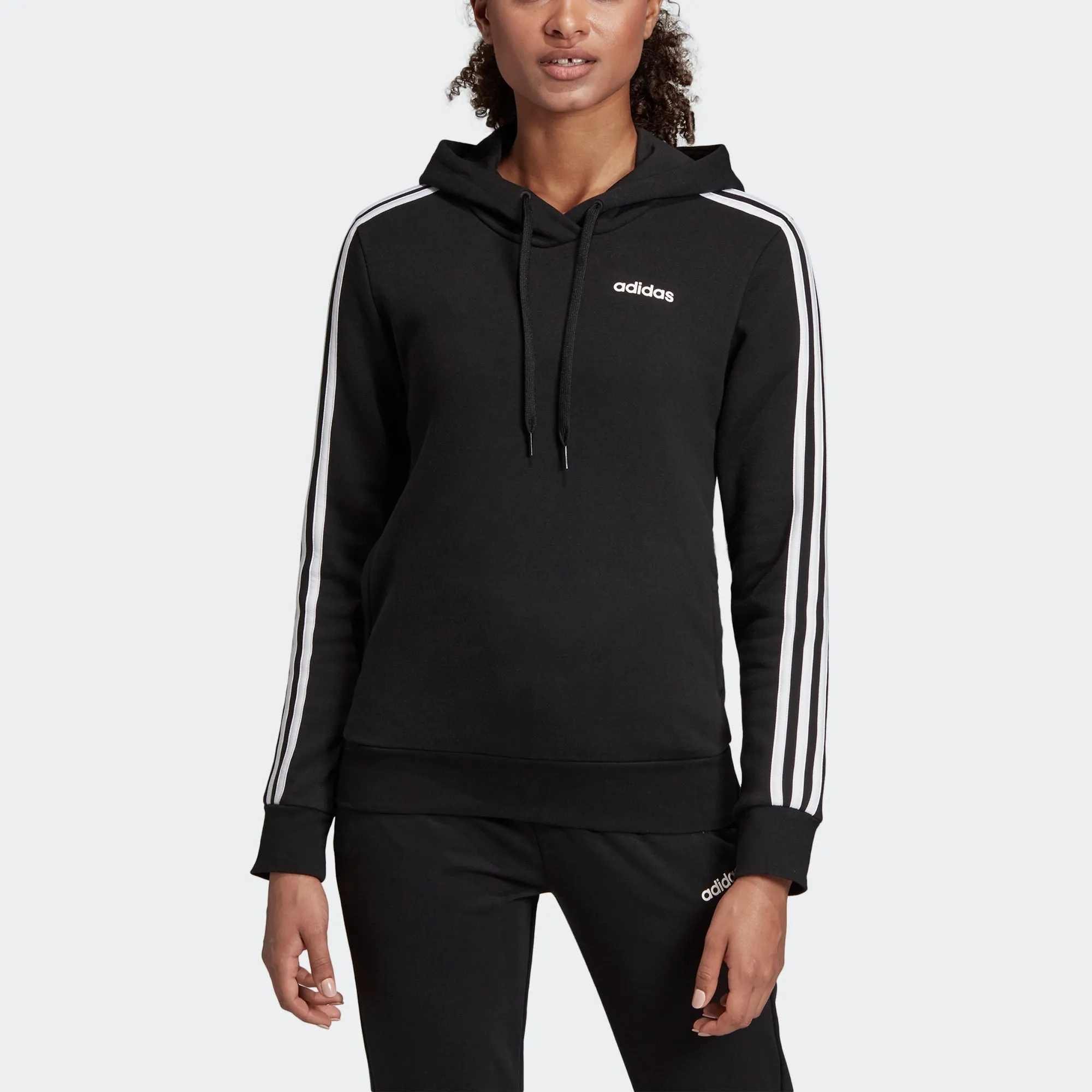 Women's adidas Essentials 3-Stripes Hoodie Black