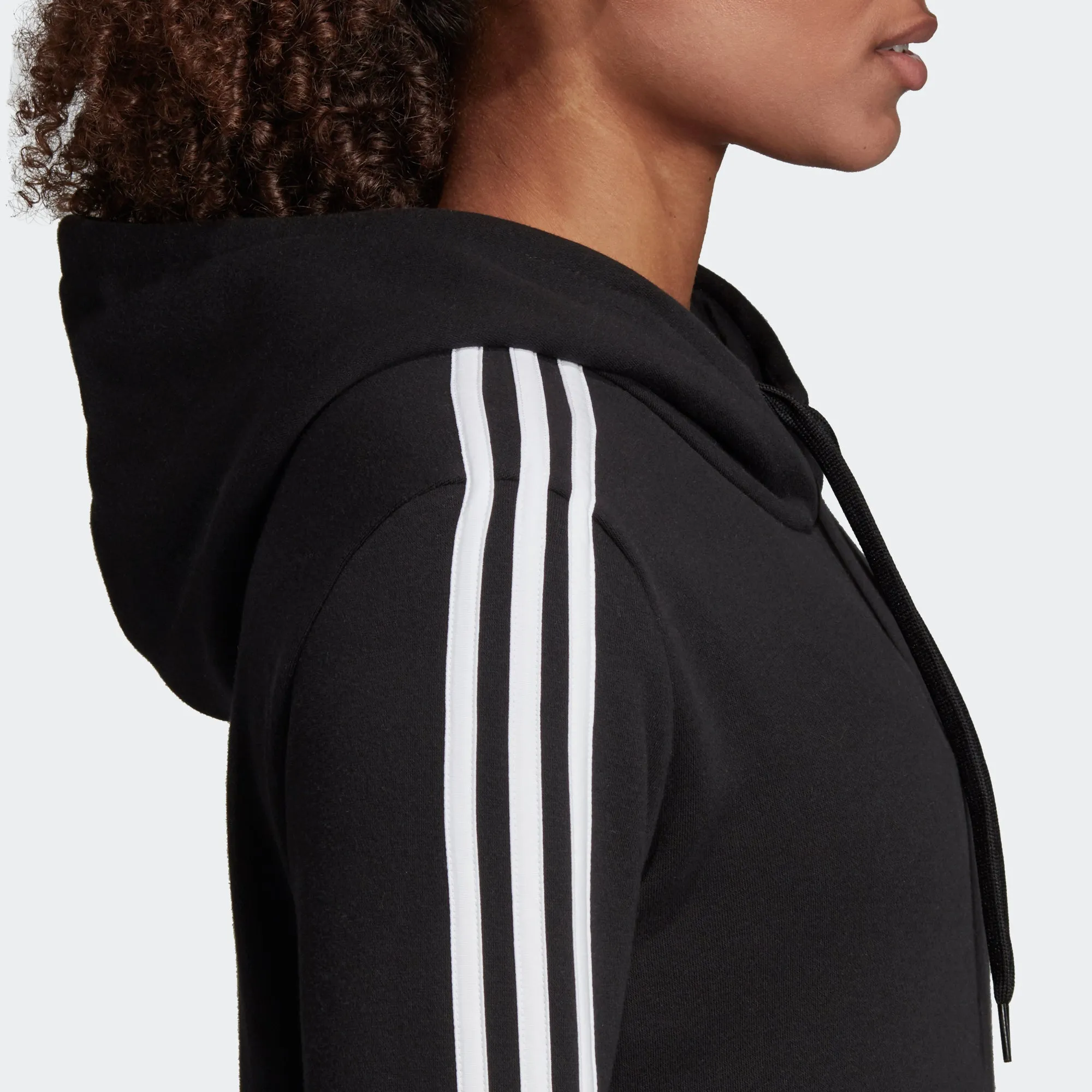 Women's adidas Essentials 3-Stripes Hoodie Black