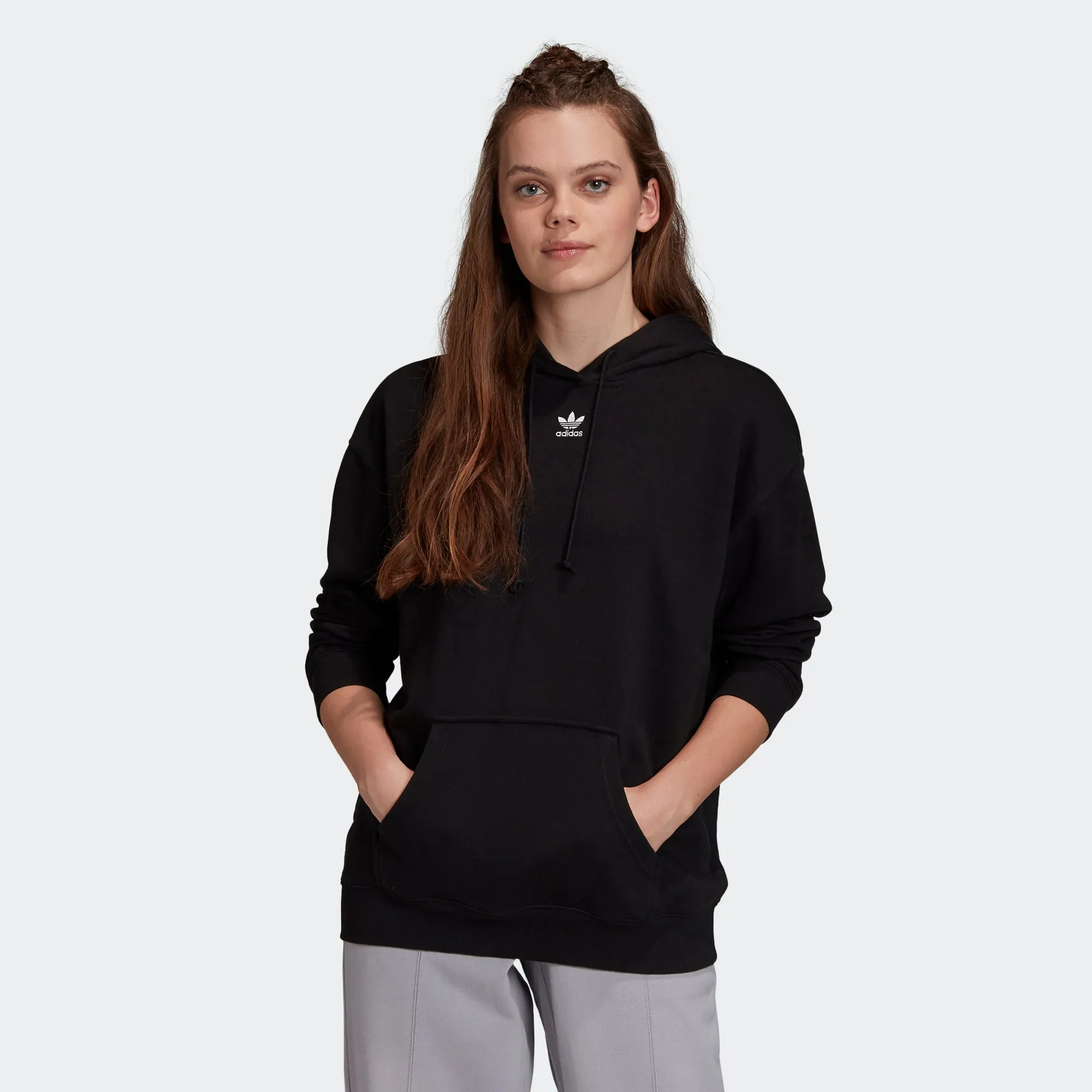 Women's adidas Essentials Trefoil Hoodie Black