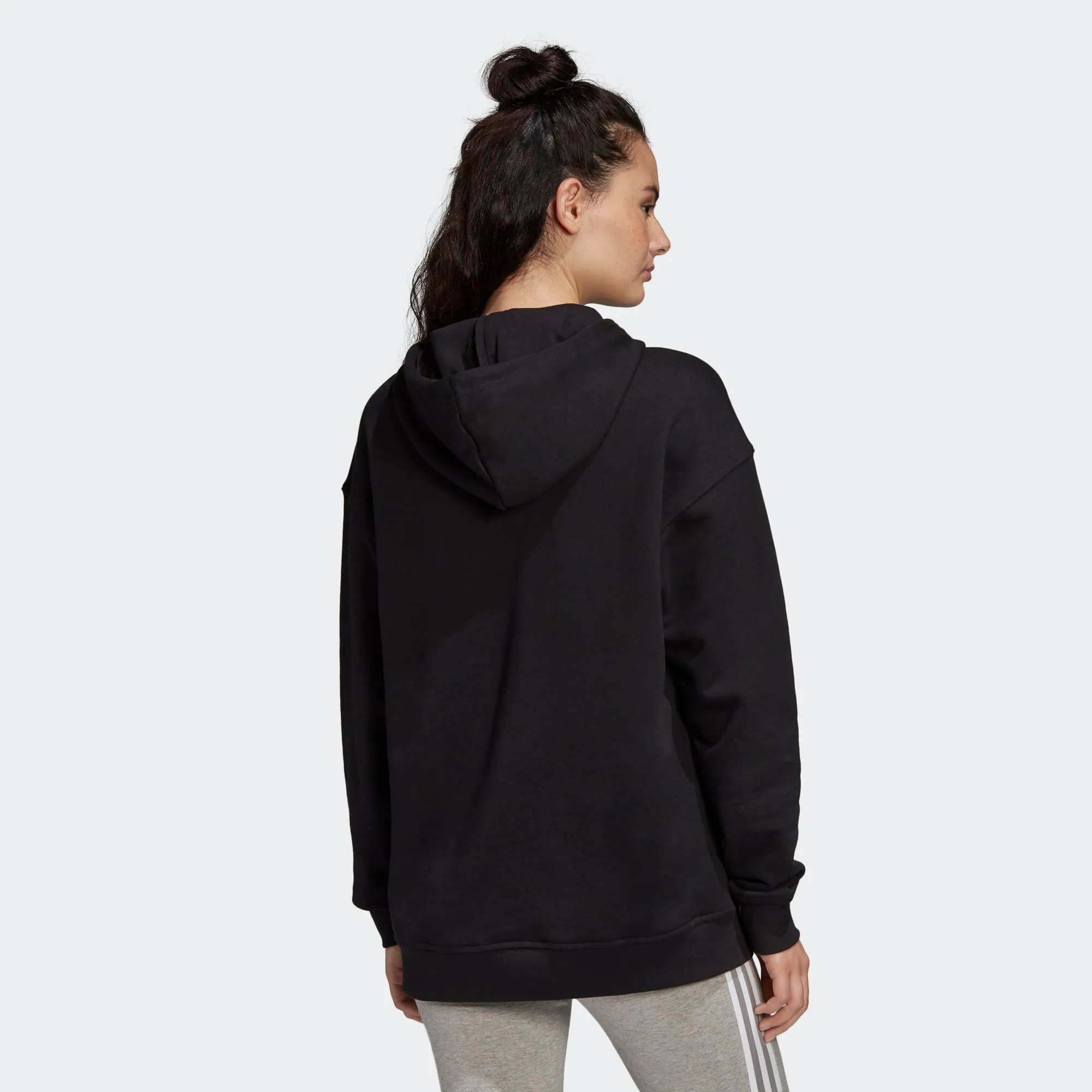 Women's adidas Originals Adicolor Trefoil Hoodie Black