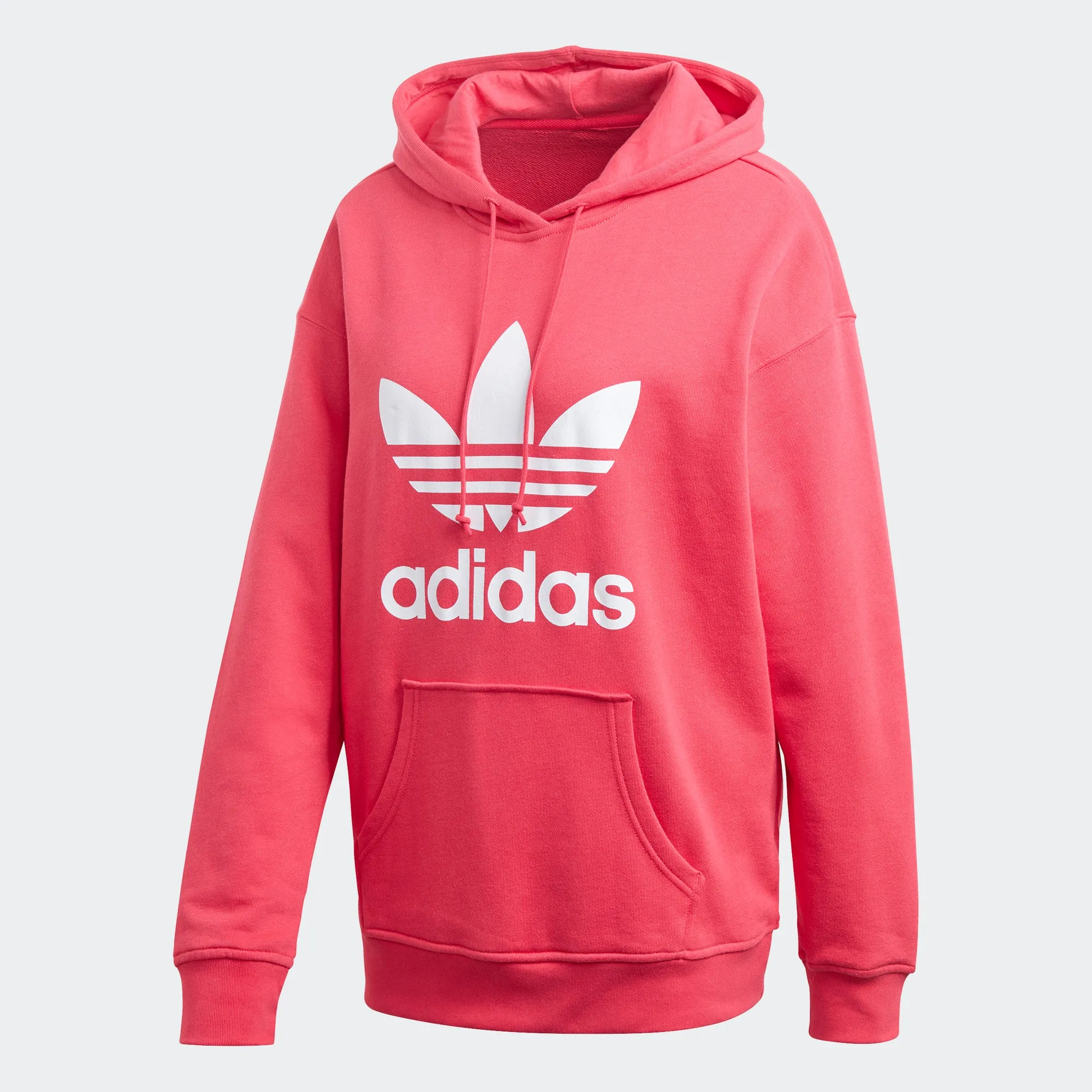 Women's adidas Originals Adicolor Trefoil Hoodie Power Pink