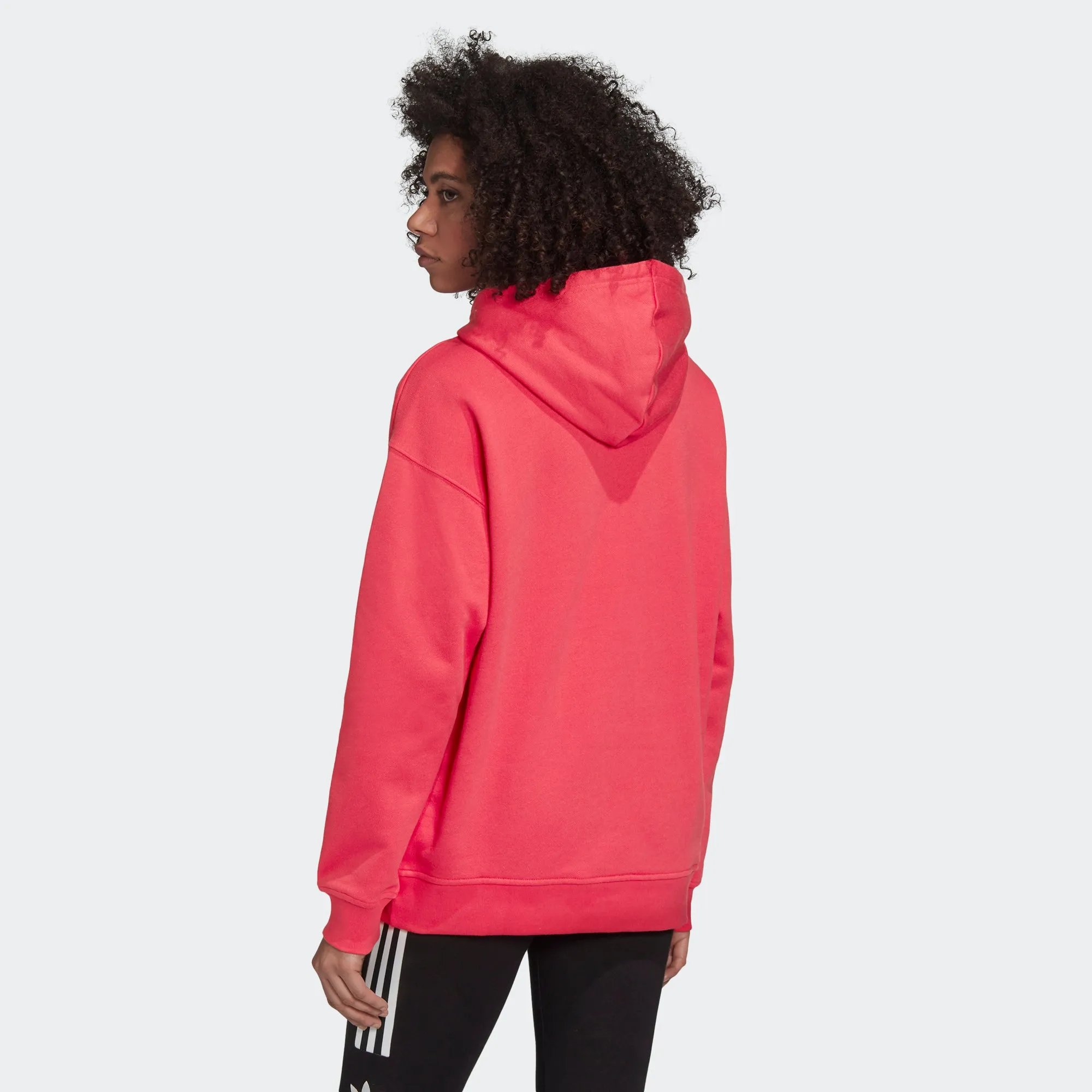 Women's adidas Originals Adicolor Trefoil Hoodie Power Pink