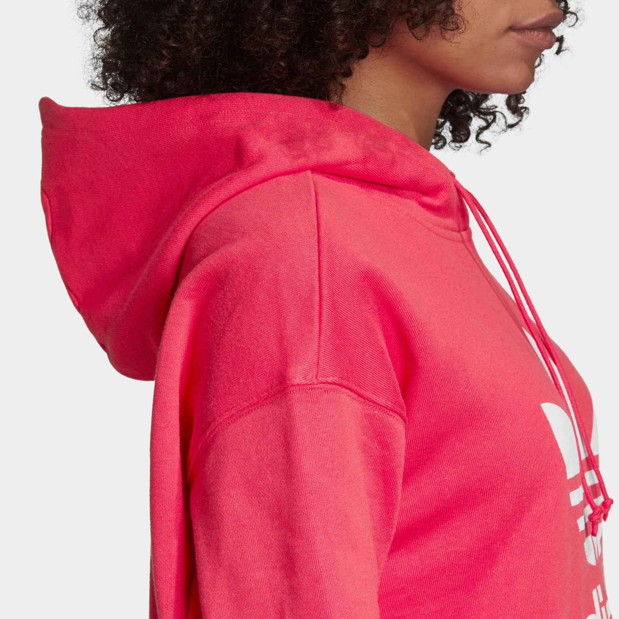 Women's adidas Originals Adicolor Trefoil Hoodie Power Pink