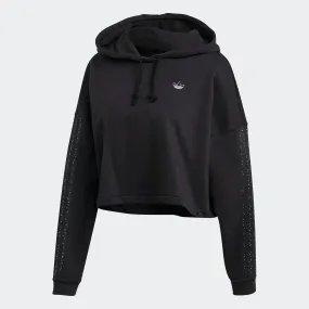 Women's adidas Originals Fakten Cropped Hoodie Black